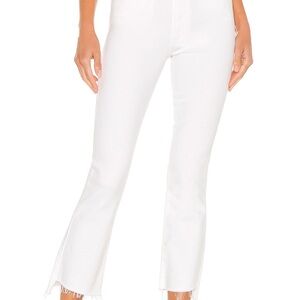 Mother insider crop step fray white jean - Fairest Of